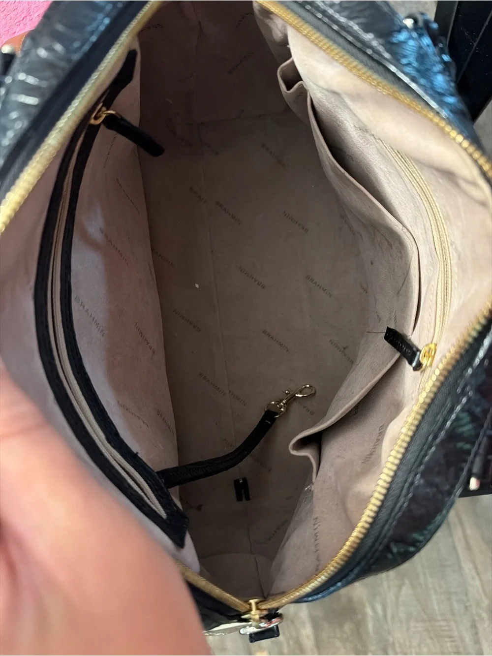 Brahmin Hudson la scala satchel